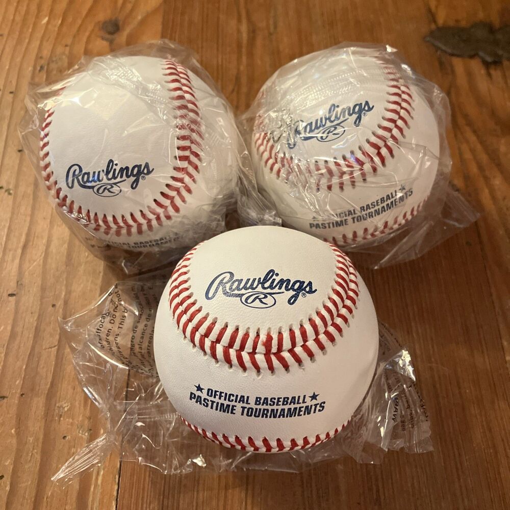 Rawlings R100-PT Baseball (Pastime Tournaments Edition) High School Lot of 3